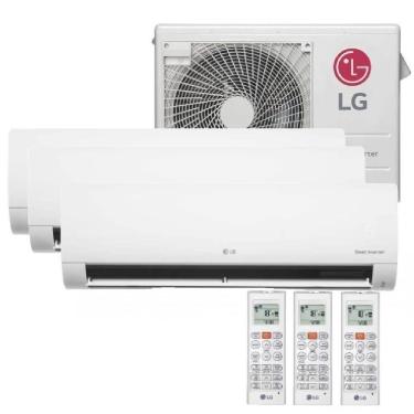 Imagem de Ar condicionado Multi Tri Split LG 24000 BTU 3x9000 Quente e Frio 220V
