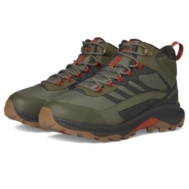 Imagem de Merrell Tênis masculino Speed Strike 2 Mid impermeável para caminhada, Oliva, 7 Wide