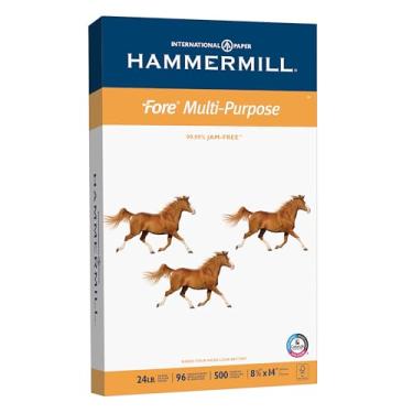 Imagem de Hammermill Papel de impressora, Multiuso Fore 11 kg, 21 x 35 cm - 1 resma (500 folhas) - 96 brilhante, feito nos EUA, 101279