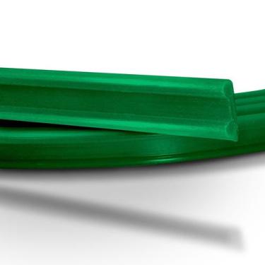 Imagem de Perfil Plástico Vareta Chata para Toldos em PVC Verde - Rolo de 6 Metr