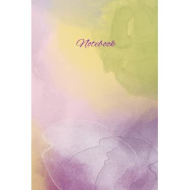 Imagem de Notebook. Watercolor Design College Ruled Composition Notebook Abstract Wings Art: 6 x 9 inches Multi-Purpose Notebook for all Ages / 120 Pages Lined Composition Book/Diary/Journal.