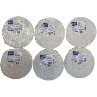 Imagem de Kit 6 Rolos - Elástico Zanotti Jaraguá 20 Cru/branco 19mm - TERRA DECO