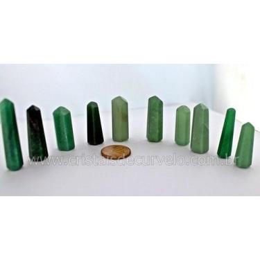 Imagem de 10 Mini Pontinhas de Quartzo Verde Lapidado - Tamanho 2,5 cm - Pedra E