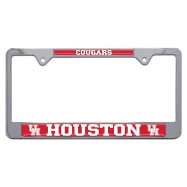 Imagem de Moldura de placa de licença de metal University of Houston Cougars (pumas - moldura cromada)