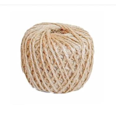 Imagem de Corda de Sisal, Rolo Fio Decorativo, Juta Varal de Fotos Sisal, Barbante Cordão, Adequado para Artesanato Lembrancinha(50 metros)