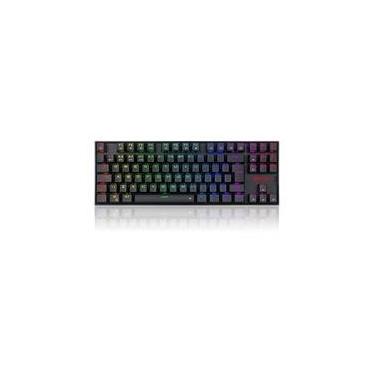 Imagem de Teclado Sem Fio Mecânico Gamer Redragon Kumara Pro, RGB, Switch Brown, ABNT2, Anti-Ghosting, Wireless, Bluetooth, Preto - K552RGB-BRS-B
