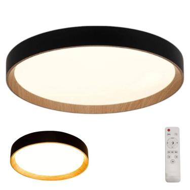 Imagem de Luminaria Plafon 3 Tons LED Residencial Comercial Sala Quarto Recepçao Escritorio Controle Iluminaçao Ambiente Moderno