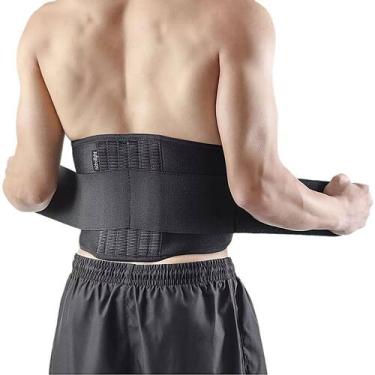 Imagem de Cinta Lombar com Hastes Aço Flexíveis Ajustável Tam Especial - Hidroli