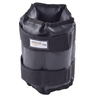 Imagem de PAR DE CANELEIRAS DE PESO (TORNOZELEIRAS) PRETAS - 7 KG