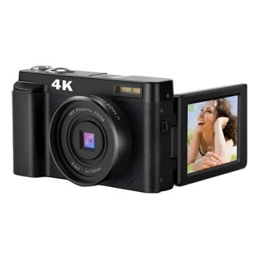 Imagem de Camera Fotografica 4k Webcam Melcam 48mp Filmadora Sd 32gb