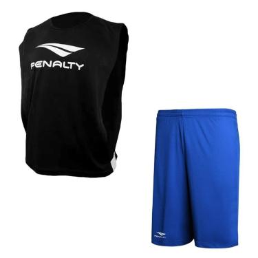 Imagem de Kit Penalty Futebol Colete + Calção Masculino