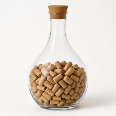 Imagem de Garrafão De Vidro Porta Rolhas 15 litros Decorativo Terrário - Casaton