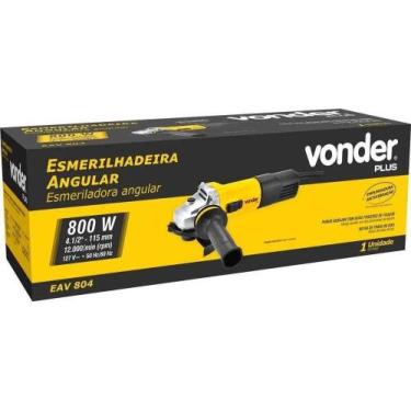 Imagem de Esmerilhadeira Angular 4 1,2 800w Eav804 Vonder Plus Cor Amarelo Frequ