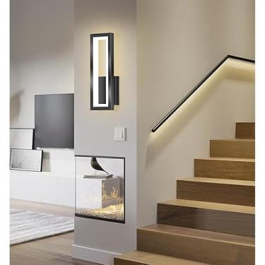 Imagem de Luminária de Parede Moderna com Soquete E27 | Arandela Rose Gold/Preto para Quarto e Sala, Bivolt(KJ55 Preto (32X13X4,5))