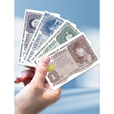 Imagem de 12 adesivos engraçados para cartão de débito, adesivo personalizado para cartão de crédito com cupom de comida à prova de arranhões, 4 estilos, protegendo cartões de crédito