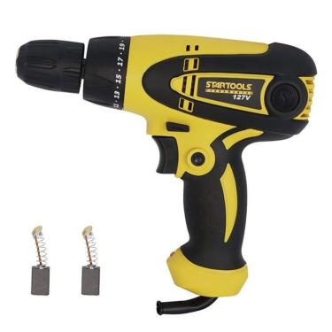 Imagem de Parafusadeira Elétrica 350w Rotação Ajustável Horário E Anti-horário Com Mandril E Luz De Led Embutida 127v