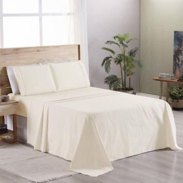 Imagem de Jogo De Cama Premier King 03 Peças Hipercal 500 Fios 100% Poliéster - Palha