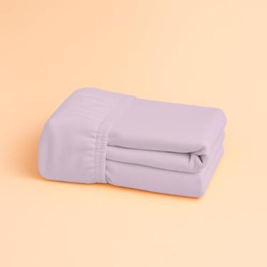 Imagem de Lençol Avulso Com Elástico Toque Macio Micro Percal Arte Cazza Branco Casal