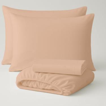 Imagem de Jogo De Lençol Duplo 4 Peças Micro Percal Arte Cazza Marrom Casal Queen