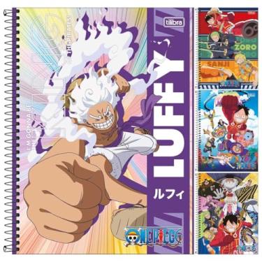 Imagem de Kit C/ 4 Caderno One Piece TILIBRA Universitário - 10 Matérias 160 Folhas