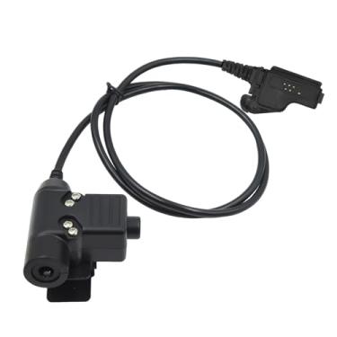 Imagem de JUYODE Adaptador PTT militar U94 conector push to talk, fone de ouvido tático, conector fêmea padrão de 7,0 mm, plugue TP-120, fiação NATO-US para rádio Motorola XTS1500 XTS2500 XTS3000 XTS3500