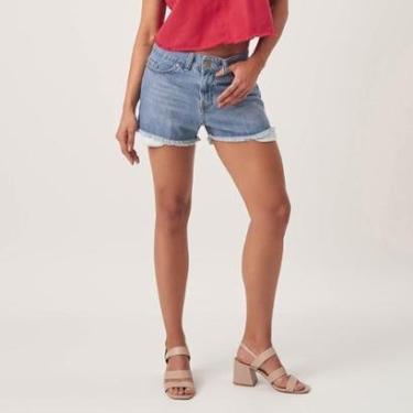 Imagem de Bermuda Jeans Boyfriend Forro A Mostra-Feminino