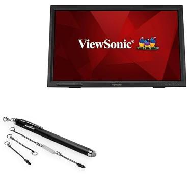Imagem de BoxWave Caneta Stylus compatível com Viewsonic Monitor TD2423D (24") - Caneta Stylus capacitiva EverTouch, ponta de fibra capacitiva Stylus - Jet Black