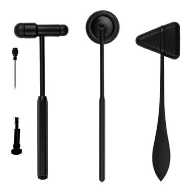 Imagem de Kit Martelo Buck Babinski Taylor Reflexo Neurologico - SEM MARCA, Pret