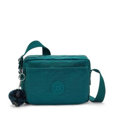 Imagem de Kipling Bolsa tiracolo feminina Abanu média, leve, bolsa de cintura ajustável com bolsos com zíper em vários compartimentos