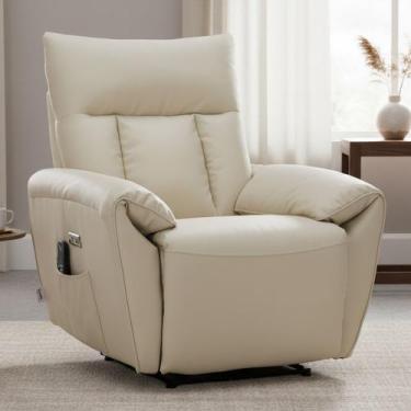 Imagem de Poltrona do Papai Reclinável Elétrica com Massagem e Aquecimento Velut