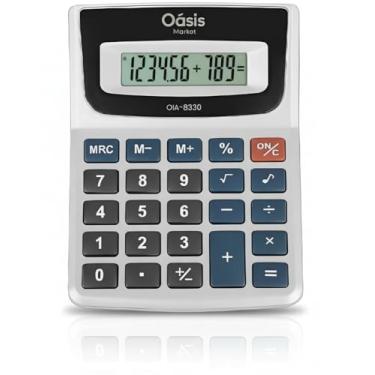 Imagem de Calculadora de Mesa – Portátil com Display Grande, 12 Dígitos, Ideal para Escritórios e Uso Comercial