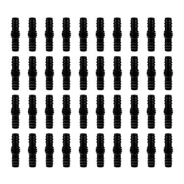 Imagem de 40 peças acessórios de irrigação conector de tubo de acoplamento farpado peças de irrigação por gotejamento adaptador de tubo mangueira de junta farpada adaptador de junta de tubo