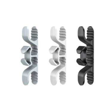 Imagem de Organizador de cabos de 3 peças para eletrodomésticos, envoltório de cabo atualizado para eletrodomésticos, suporte de cabo na panela de pressão, cafeteira, fritadeira a ar e liquidificador (preto