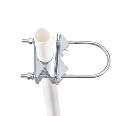 Imagem de Conjunto de suporte universal de montagem de haste de parafuso em U resistente - para antena Starlink/adaptador de tubo Starlink/antena parabólica de TV externa Lora Wifi Antena Kit de montagem de