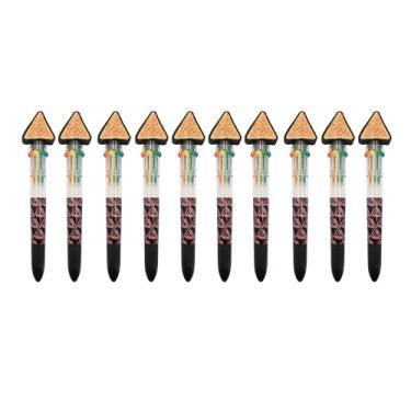 Imagem de Doritos Caneta multicolorida em uma com topo, canetas coloridas fofas para escola, canetas esferográficas retráteis, lembrancinhas de festa, perfeitas para aniversários, 10 cores divertidas - 10 peças