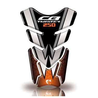 Imagem de Protetor De Tanque Adesivo Moto Honda Cb Twister 250 Laranja