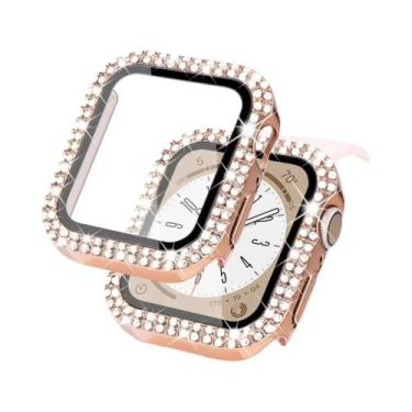 Imagem de Capa De Vidro Brilhante Para Apple Watch 44mm 45mm 41mm 40mm 42mm Séri