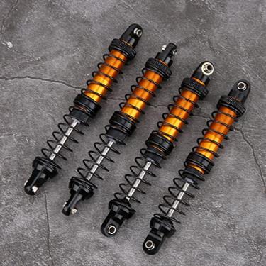 Imagem de Peças de Atualização de Amortecedor de Suspensão de óleo de Liga de Metal de Carro RC para Tamiya CC01-4 Axial SCX10 D90 D110 RR10 Preto Laranja 90mm 100mm 110mm Entusiastas de