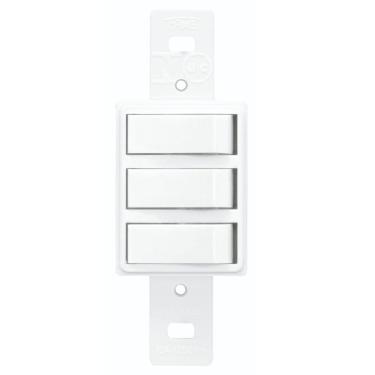 Imagem de Interruptor Embutir 3 Simples Sem Placa Série Blanc - 0651 - Fame Interruptor Embutir 3simples S-p Sb Fame 651