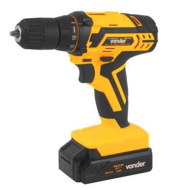Imagem de Parafusadeira Furadeira Bateria 12V Vonder - 18 Torques