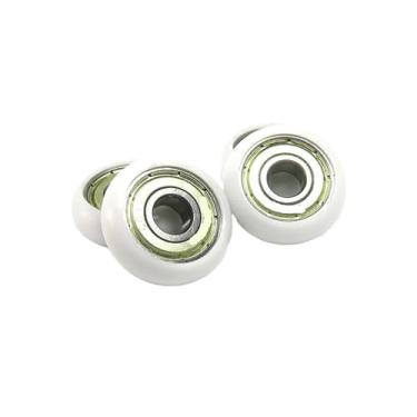 Imagem de 4 peças 8 x 28 x 10 rolo revestido POM BSR60828-10 28 mm diâmetro 8 mm eixo POM roda 8 * 28 * 10 polia de assento da máquina de remo