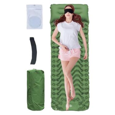 Imagem de Colchão | Colchão para dormir ao ar livre com travesseiro - Tapete de dormir compacto dobrável embutido com de transporte para viagens de ao ar livre