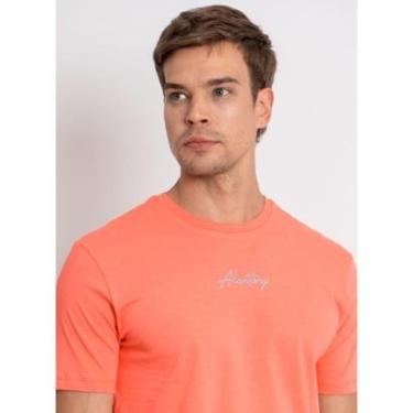 Imagem de Camiseta Lisa Aleatory Assinatura Coral-Masculino