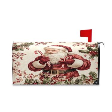 Imagem de SEHANY Capas de caixa de correio magnéticas tamanho padrão 45,7 x 50,7 cm, Natal, Papai Noel, caixa de correio decorativa, capa para caixa de correio para jardim ao ar livre e quintal