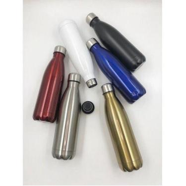 Imagem de Garrafa Térmica 500ml Aço Inox Viagem Conserva 24hrs A Frio - oem