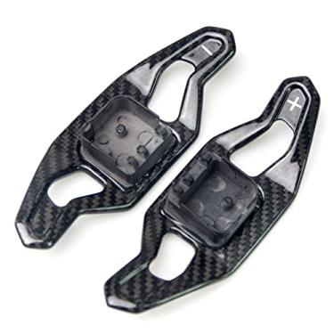 Imagem de SK CUSTOM Acessórios para volante, extensão de câmbio de marcha, fibra de carbono, compatível com Audi A3 Q3 S5 A4 S4 B8 Q5 S6 A5 S5 Q7 SQ5 A6 S6 C7 TT/TTS RS3 A7 S7 A5 RS6 A8 S8 S3 RS7
