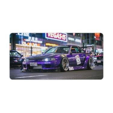 Imagem de HouLaiZhe Cool JDM Modificado Sports Car S15 Gaming Mouse Pads JDM Car Desk Pads Grandes Mousepads para teclado de mesa, computador Mat30 x 60 cm