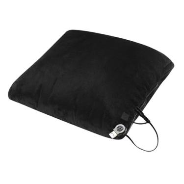 Imagem de Bothyi Cobertor de travesseiro aquecido de inverno, almofada de aquecimento inteligente, decoração para casa, almofada de aquecimento elétrica macia e, Preto