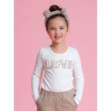 Imagem de BLUSA RIBANINHA LOVE BORDADO PÉROLAS E CRISTAIS PITUCHINHUS-Feminino