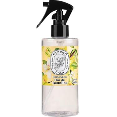 Imagem de Sprays de Ambiente com Perfume (Aromatizador de Ambientes), Flor de Baunilha, Giorno Casa, 250 ml, Amarelo